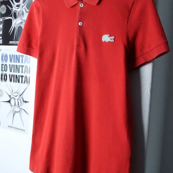 [BUNJANG] Lacoste Small Logo Short Sleeve Polo Shirt Orange / (M) 라코스테 반팔 카라 티셔츠 스몰로고 오렌지 올드스쿨-7674