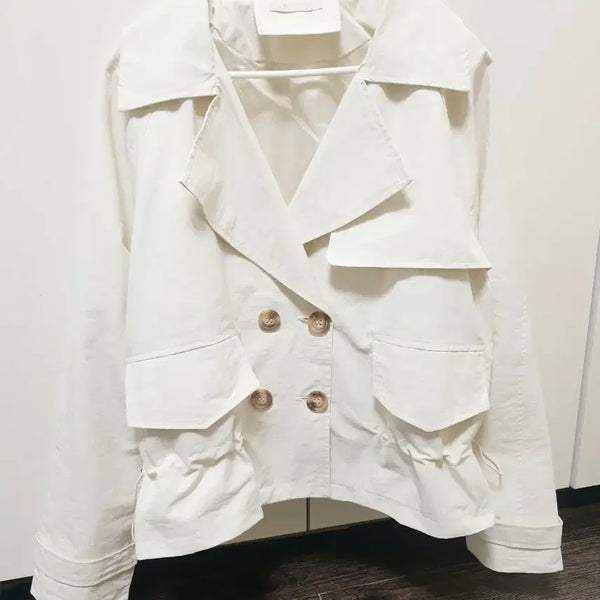 [BUNJANG] Cream Trench Coat (New) / 트렌치코트(새상품)
