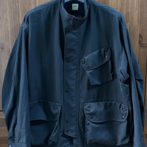 [BUNJANG] Another Office Motorcycle High-Neck Jacket Graphite / [2] 어나더 오피스 모터사이클 하이넥 자켓