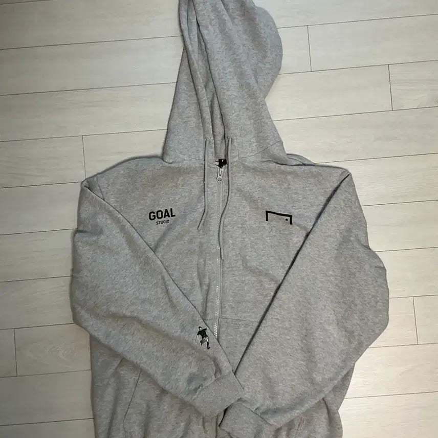 [BUNJANG] GO STUDIO Melange Grey Hoodie Zip-Up M / 골스튜디오 후드집업