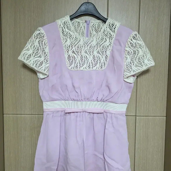 [BUNJANG] Giambattista Valli Purple Ribbon Short Sleeve Blouse / 지암바티스타발리 퍼플 블라우스 리본 반팔