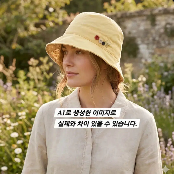 [BUNJANG] Michel Klein Linen & Cotton Blend Hat / 56~58cm/michel klein 린넨&면 혼방 모자