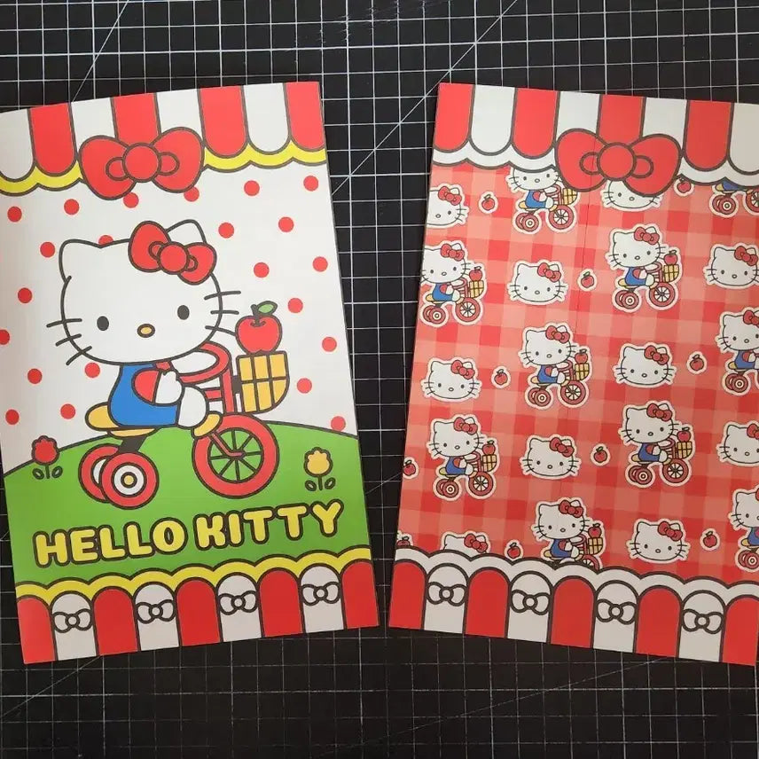 [BUNJANG] Handmade Hello Kitty Double-Sided Envelope Set / #수봉#포용#판매계 헬로키티 양면 수제봉투_비비드