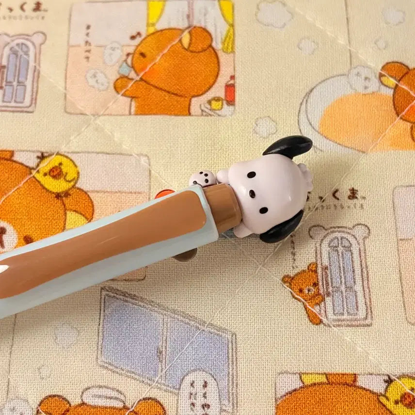 [BUNJANG] Sanrio Pochacco Pentel Energel 2-Color Ballpoint Pen / 포차코 펜텔 에너겔 2색펜