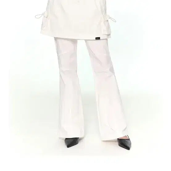 [BUNJANG] Ggize Museum White Skirt Pants / 지제뮤지엄 화이트 스커트 팬츠