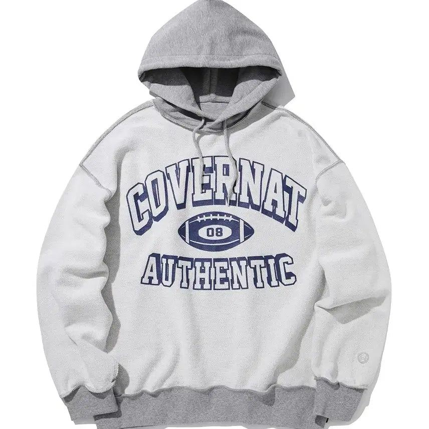 [BUNJANG] Covernat Reverse Hoodie Mélange Grey L / 커버낫 리버스 후드티 멜란지그레이 L
