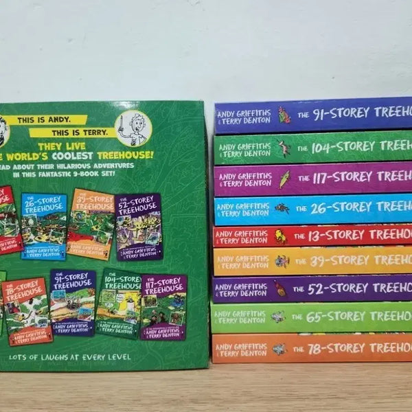 [BUNJANG] Andy Griffiths Treehouse Series 9-Book English Set / 앤디 그리피스 13층~117층 트리하우스 9권 영어 세트