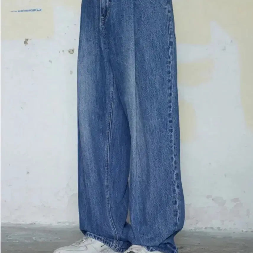 [BUNJANG] Begin202 Midnight Blue One Tuck Wide Denim Pants / 비긴202 One Tuck Wide Denim Pants[Midnight