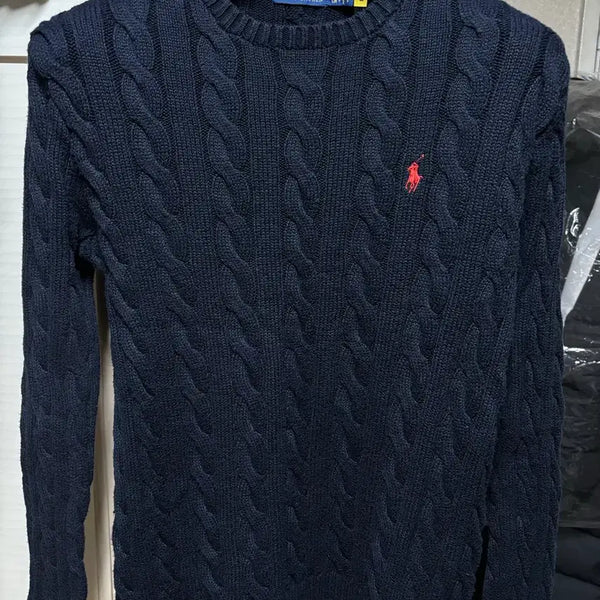 [BUNJANG] Polo Ralph Lauren Cable Knit Sweater Size S / QR정품) 폴로 케이블니트 95 실착적음