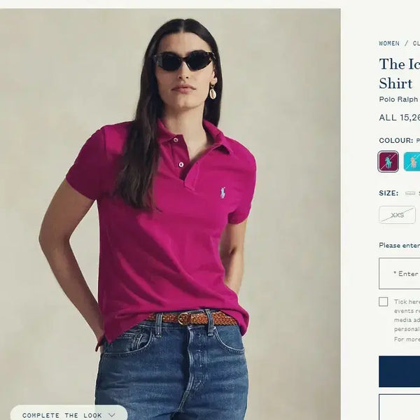 [BUNJANG] Polo Ralph Lauren Custom Slim Fit Short Sleeve Polo Shirt - Purple XS / 폴로 신형 정품 코스텀슬림핏 반팔카라티 85 퍼플 XS