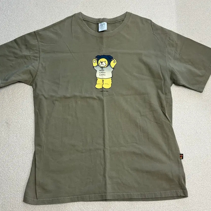 [BUNJANG] A Piece of Cake Short Sleeve T-Shirt Khaki L / 어피스오브케이크 반팔 L