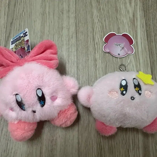 [BUNJANG] Kirby's Star Plush Keychain 2-Set / [새상품] 별의 커비 인형 키링 2종 세트