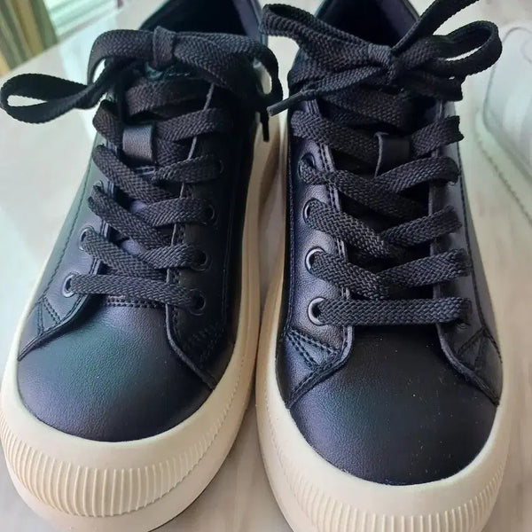 [BUNJANG] Wings Foot Black Platform Sneakers / 새상품)윙즈풋 블랙 통굽 스니커즈 250