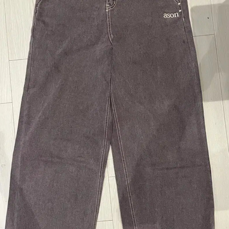 [BUNJANG] AZON Wide Smog Pants Pink / 애즈온 와이드 스모그 팬츠 핑크