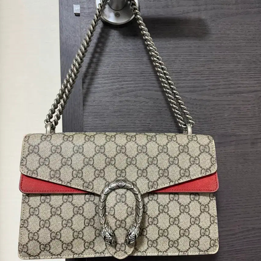 [BUNJANG] Gucci GG Supreme Dionysus Chain Shoulder Bag / 구찌 GG 수프림 디오니소스 체인 숄더백