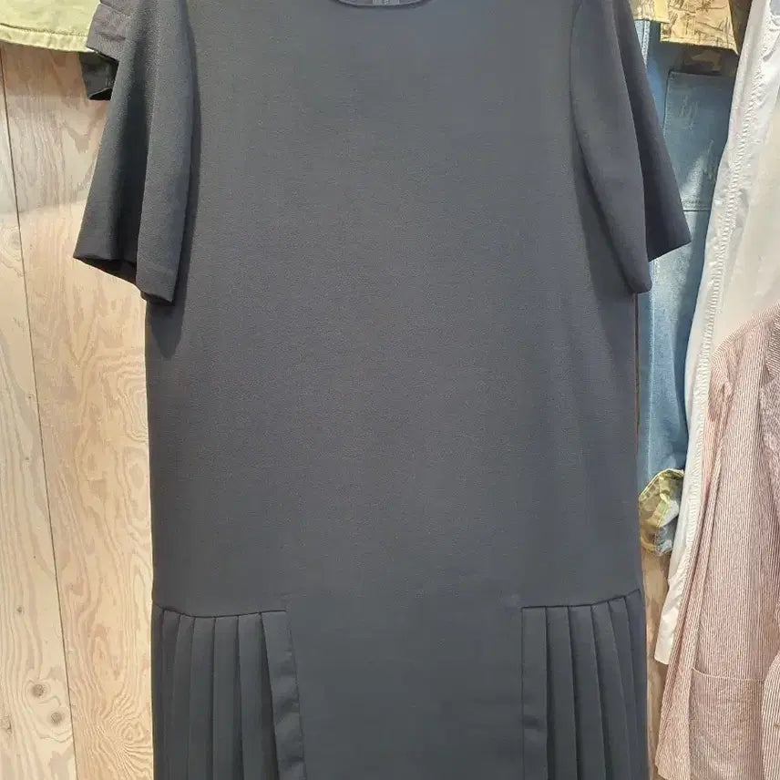 [BUNJANG] ZARA Pleated Detail Mini Dress Black / (상태최상) ZARA 자라 플리츠 포인트 미니 원피스 (S/블랙)
