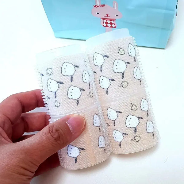 [BUNJANG] Sanrio Characters Pattern Hair Rollers (4 pcs) / 산리오 캐릭터 패턴 헤어롤 4개 새제품