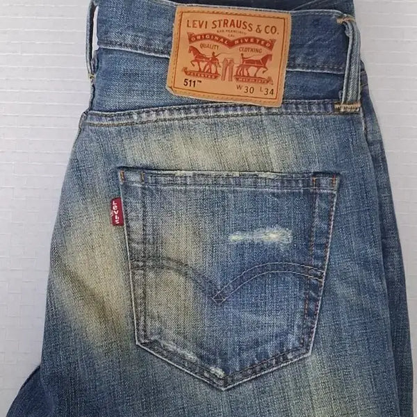 [BUNJANG] Levi's 511 Distressed Denim Pants / (30) 리바이스511 디스트로이드 데님팬츠 30