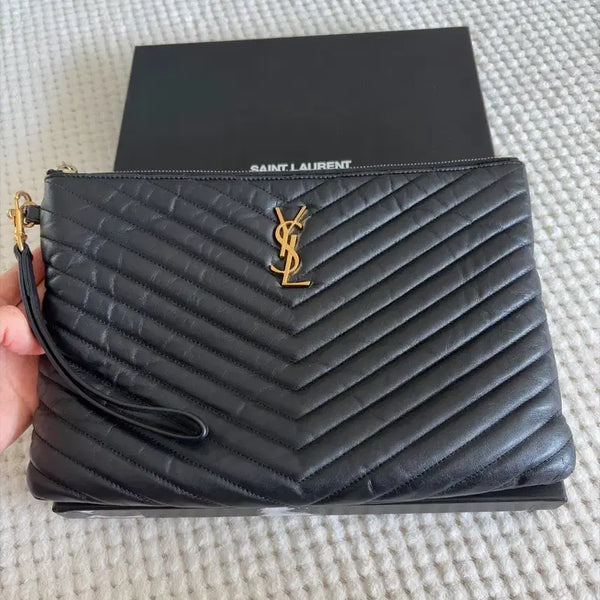 [BUNJANG] Saint Laurent Black Clutch / 생로랑 클러치 블랙