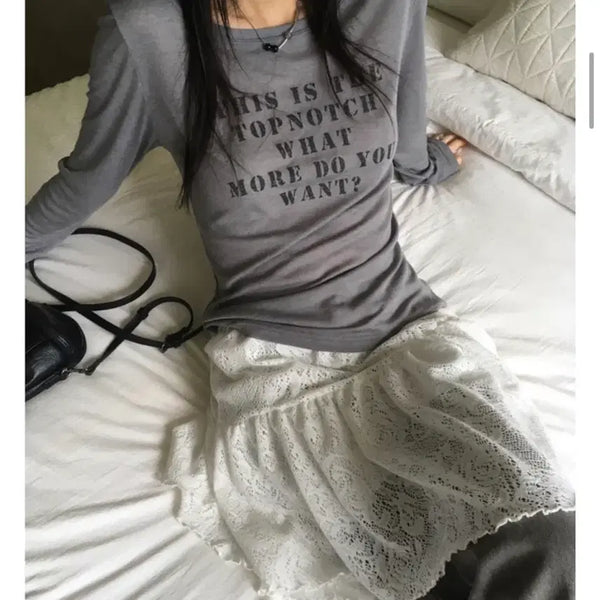 [BUNJANG] Wonder Wonder Tiptoe See-Through Long Sleeve T-Shirt / 원더원더 롱슬리브 팁토 루즈핏 시스루 긴팔 티셔츠 새상품