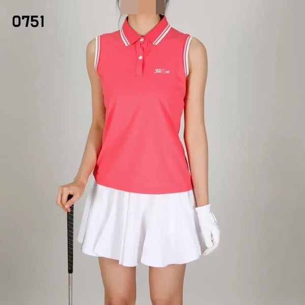 [BUNJANG] Titleist Women's Sleeveless Polo Shirt / 타이틀리스트 여성 민소매 나시