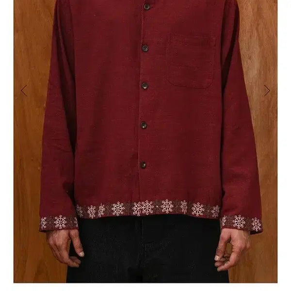 [BUNJANG] Cartic Research 25ss Snowflake Shirt / 105) 카틱리서치 25ss 눈꽃 셔츠