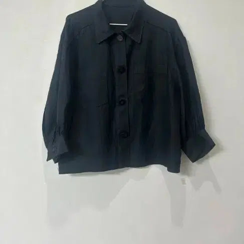 [BUNJANG] Black Linen Jacket 100% Size 66 / 블랙 마100% 자켓  66