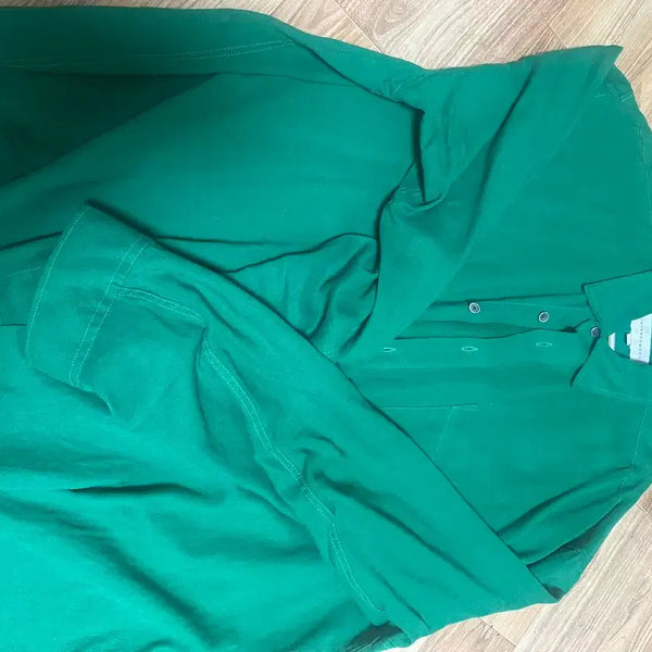 [BUNJANG] Intempo Mood Linen Shirt Green L / 인템포무드 린넨 셔츠 그린 L