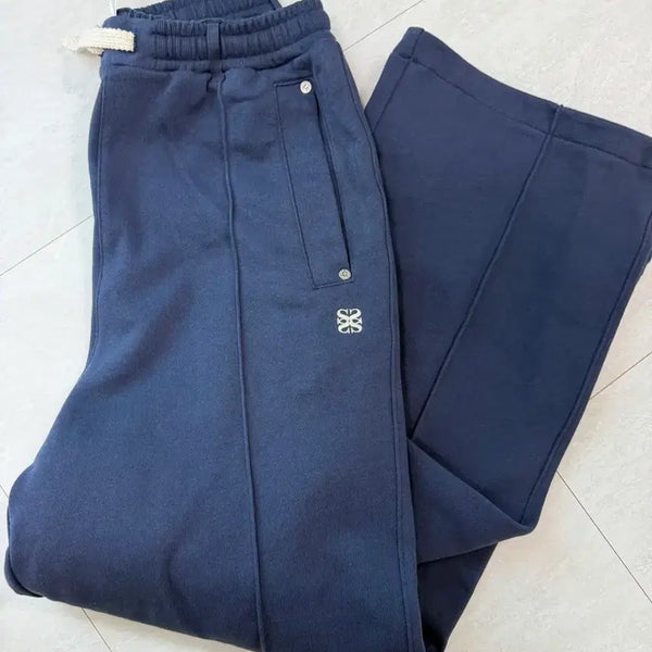 [BUNJANG] Saeter Theo Cotton Banding Sweatpants Classic Navy / 세터 테오 코튼 밴딩 스웨트팬츠 클래식 네이비 WM