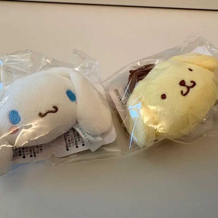 [BUNJANG] Sanrio Cinnamoroll & Pompompurin Face Keyring Bundle Set / 산리오 시나모롤 폼폼푸린 얼굴 키링 일괄판매