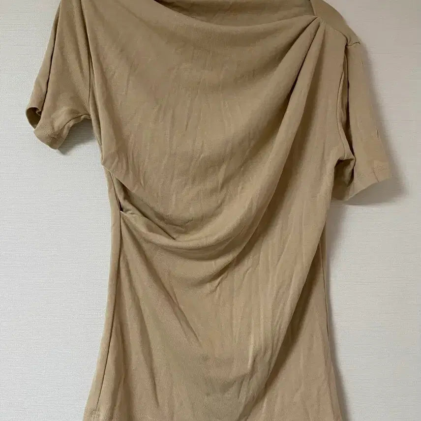 [BUNJANG] Draped Short Sleeve T-Shirt / 드레이프 반팔