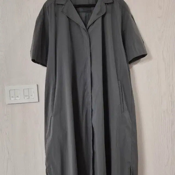 [BUNJANG] She's Miss Khaki Cotton Blend Shirt Dress / 쉬즈미스   셔츠 원피스