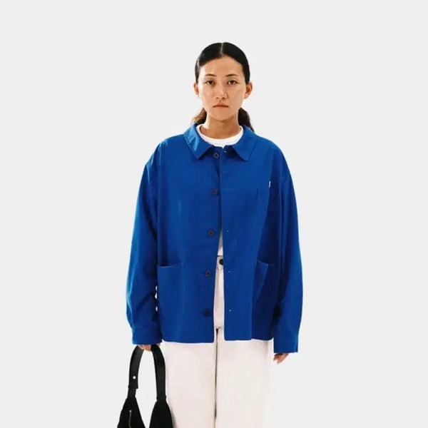 [BUNJANG] Zara Blue Cotton Jacket - Size S / Zara 자라 블루자켓 S