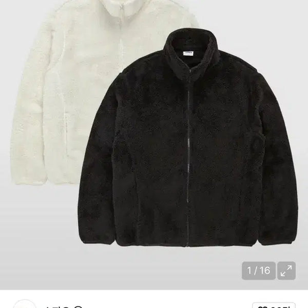 [BUNJANG] Spao Faux Fur Zip-Up Black M / 스파오 퍼 플리스 집업 블랙 M 새상품