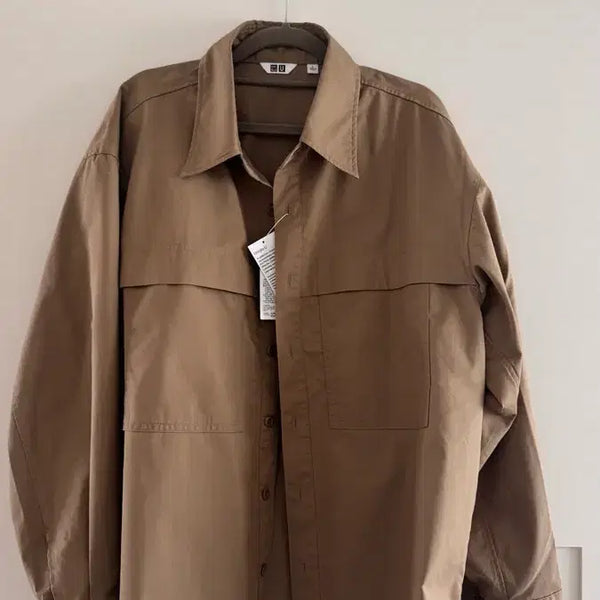 [BUNJANG] Uniqlo U Oversized Utility Shirt Jacket Khaki / 유니클로 U 셔츠 자켓 카키