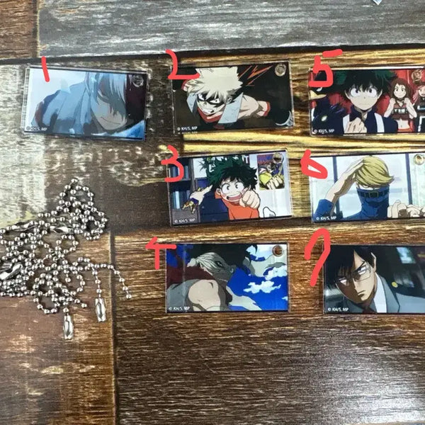 [BUNJANG] My Hero Academia Mini Acrylic Keychain Set / 나히아 미니 아크릴 키링(2개 값)