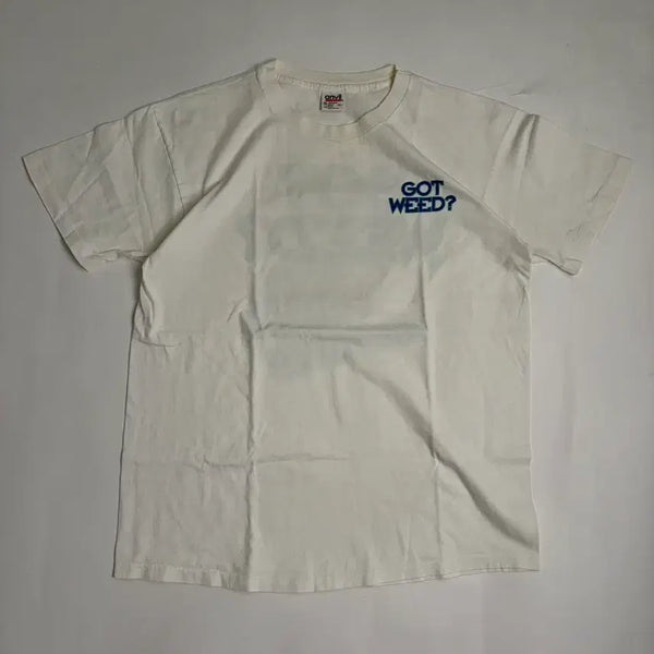 [BUNJANG] 90s Weed Graphic T-Shirt White XL / 90s Weed Tee (white)