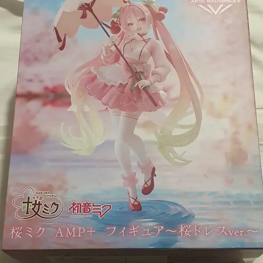 [BUNJANG] Taito Sakura Miku AMP+ Figure Cherry Blossom Dress Ver. / 타이토 벚꽃미쿠 AMP+ 피규어 벚꽃드레스ver.