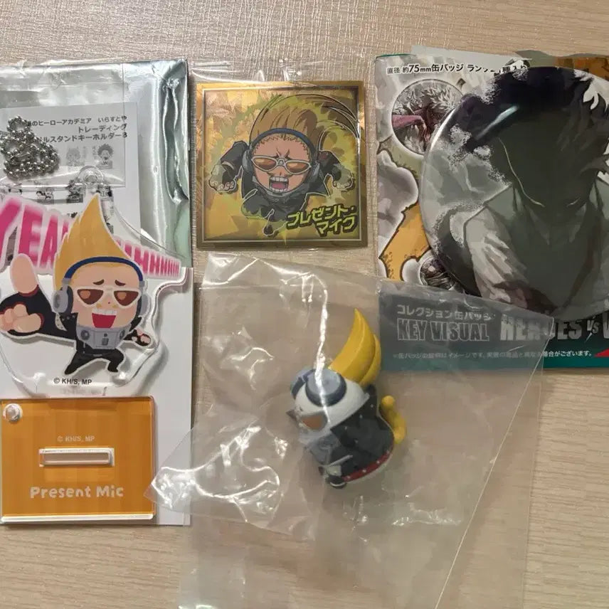[BUNJANG] My Hero Academia Mic Collection & Kurogiri Original Art Exhibition Badge / 히로아카 마이크 모음+쿠로기리 원화전 뱃지