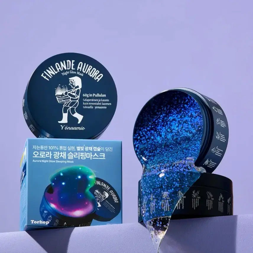 [BUNJANG] Torhop Finlande Aurora Radiance Sleeping Mask / 토르홉 [101%톤업] 핀란데 오로라 밤하늘 광채 슬리핑 마스크