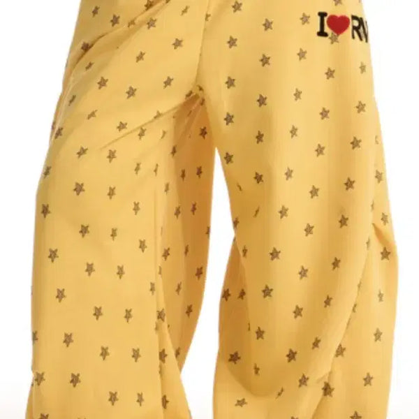 [BUNJANG] Assaki Frezaki Yellow Star Wide Pants / 아사키프레자키 노란색 별 와이드 팬츠