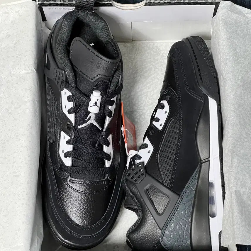 [BUNJANG] Jordan Spizike Low Black/White Shoes (Sizes 265-280) / (매장 정품) 조던 스피자이크 로우 블랙/화이트 (사이즈 265~280)