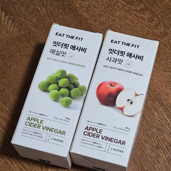 [BUNJANG] ItTheFit Apple Cider Vinegar Drink (Plum & Apple Flavors) - Sealed / (미개봉) 잇더핏 애사비 매실맛, 사과맛