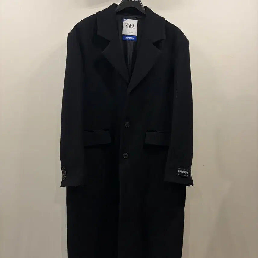 [BUNJANG] Zara x ADER Error Wool Blend Oversized Coat Black / 자라 x 아더에러 울 블렌드 오버사이즈 코트 블랙