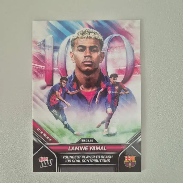 [BUNJANG] Tops Now Lionel Messi "Youngest 100 Goals" Barcelona Record Card / 탑스나우 야말 최연소 100 도움 바르샤 레코드