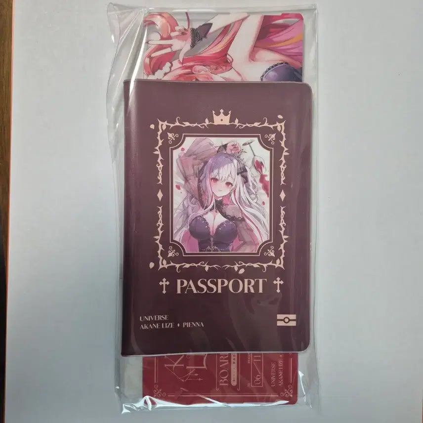 [BUNJANG] Stellive Reine Birthday Passport Case & Boarding Pass / 스텔라이브 리제 생일 여권케이스&보딩 패스