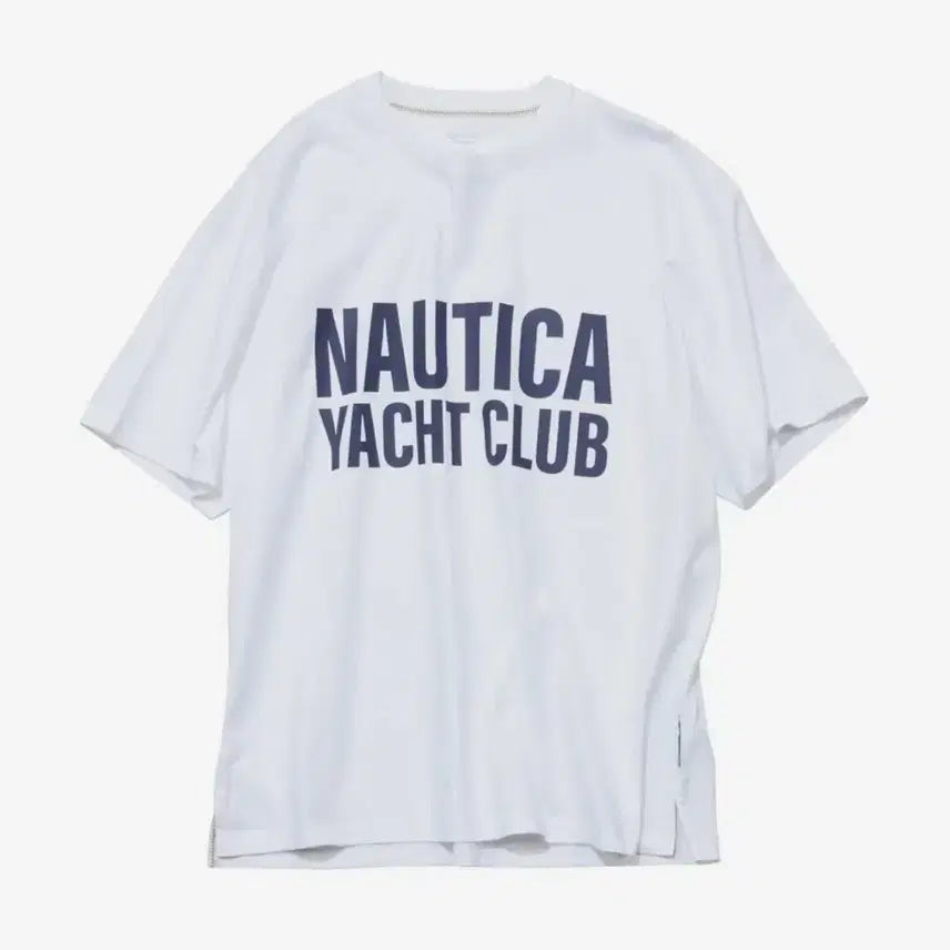 [BUNJANG] Nautica Yacht Club Printing Short Sleeve T-Shirt White / [S] 노티카 요트클럽 프린팅 반팔 티셔츠