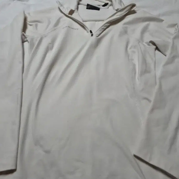 [BUNJANG] Mammut White Pullover Long-Sleeve T-Shirt / 마무트 화이트 풀오버 긴팔티 새것