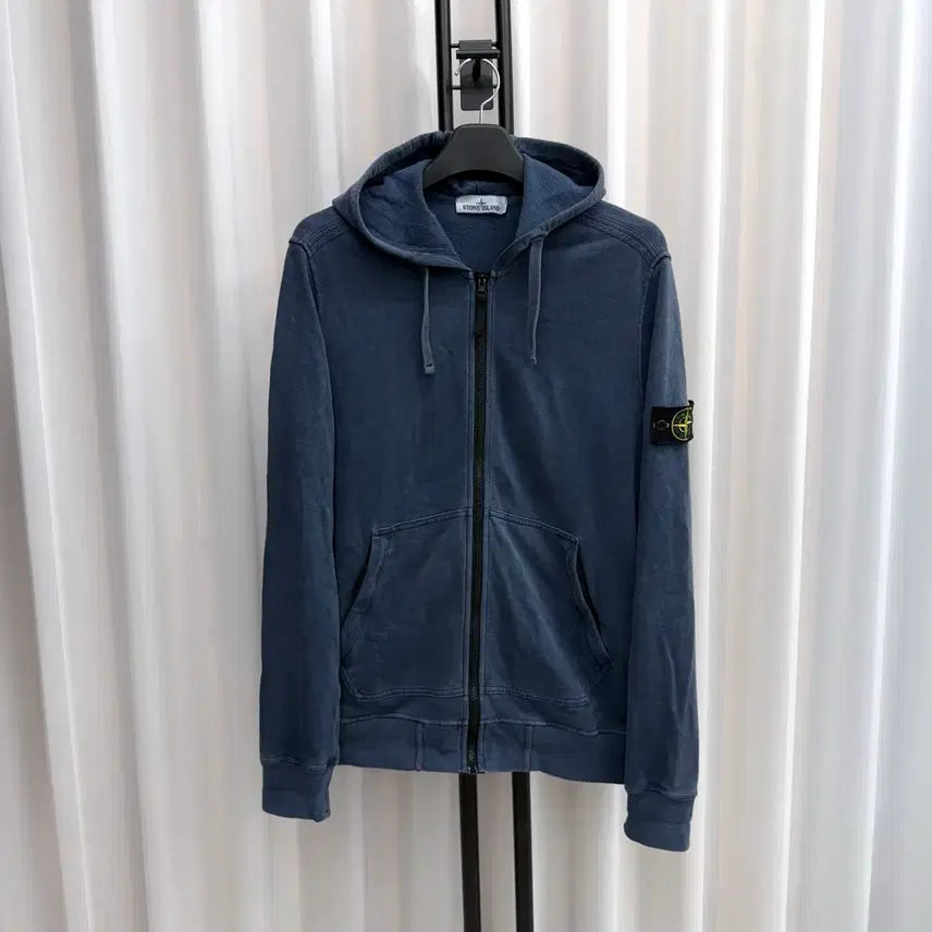 [BUNJANG] Stone Island Washed Hooded Zip-Up XL / [XL] 스톤아일랜드 워싱 후드집업