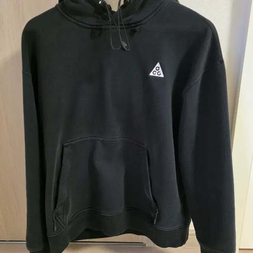 [BUNJANG] Nike ACG Black Hoodie with Zipper Detail / 나이키 ACG 블랙 후드티